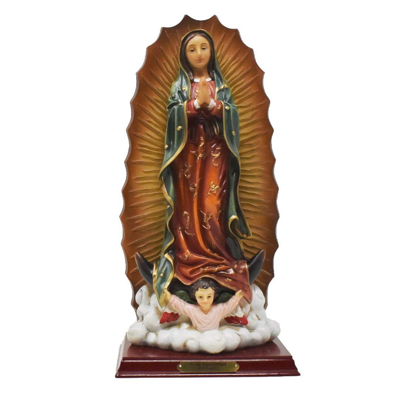 Virgen De Guadalupe de 30.5cm de resina - Librería y Artículos Religiosos San Judas Tadeo